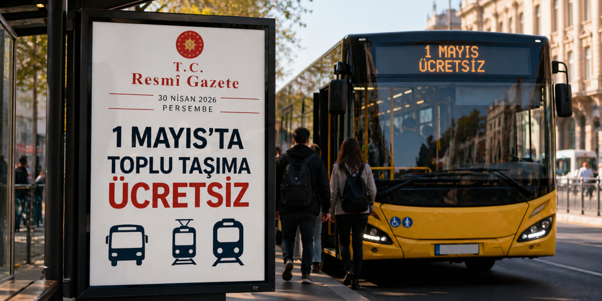 1 Mayıs Emek ve Dayanışma Günü toplu taşıma ücretsiz oldu. İlgili karar Resmi Gazete'de yayımlandı. Hangi hatların bedava olacağı netleşti.