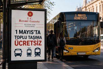 1 Mayıs Emek ve Dayanışma Günü toplu taşıma ücretsiz oldu. İlgili karar Resmi Gazete'de yayımlandı. Hangi hatların bedava olacağı netleşti.