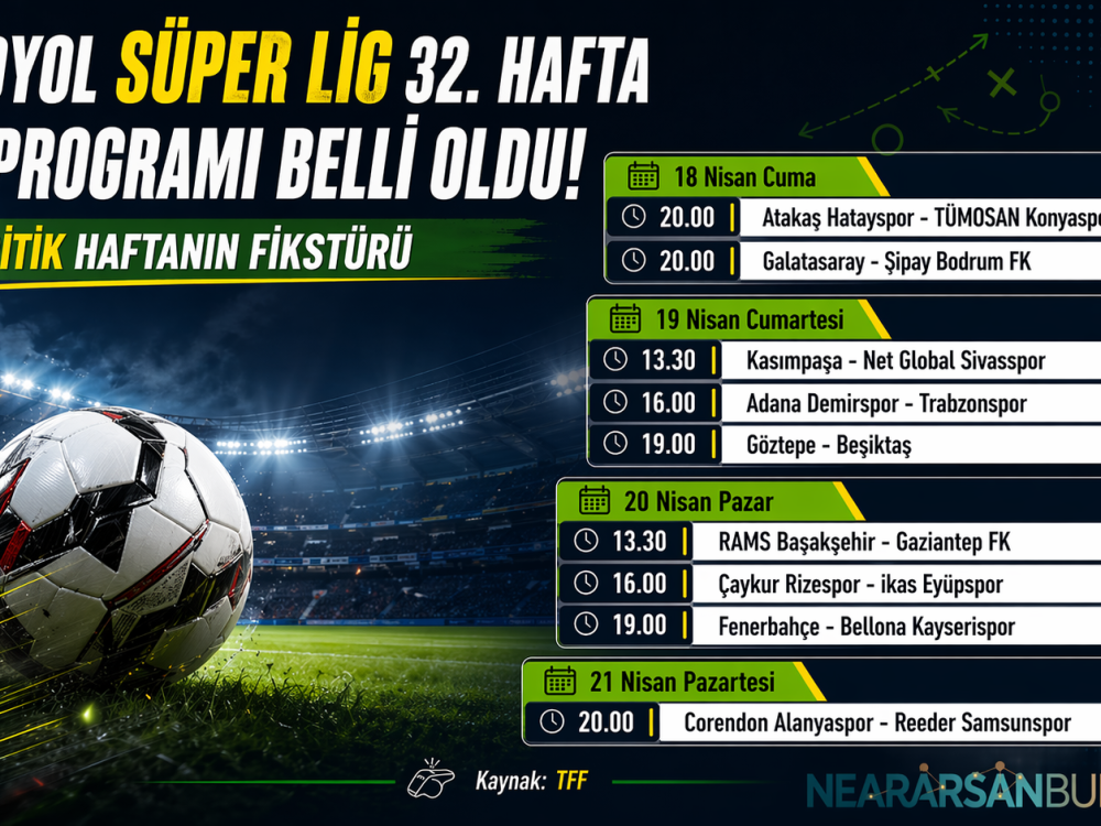 Trendyol Süper Lig 32. Hafta