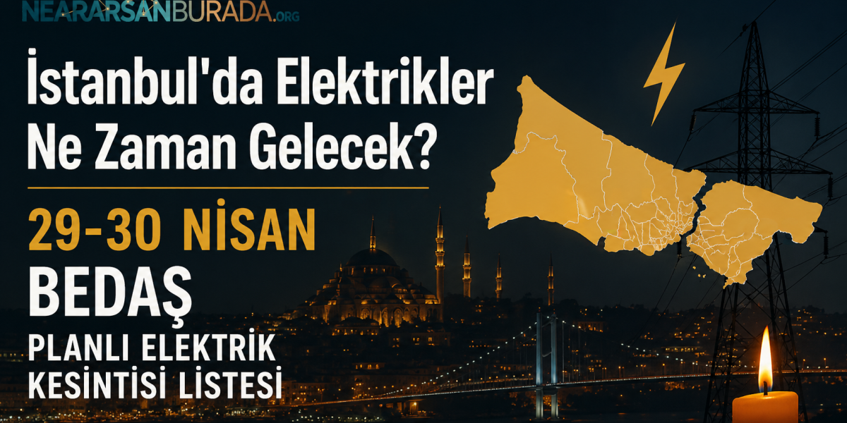 İstanbulda Elektrik Kesintisi