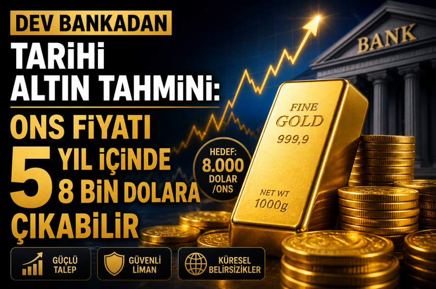 Dev Bankadan Tarihi Altın Tahmini Ons Fiyatı 5 Yıl İçinde 8 Bin Dolara Çıkabilir