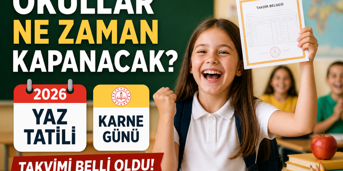 okullar ne zaman kapanıyor