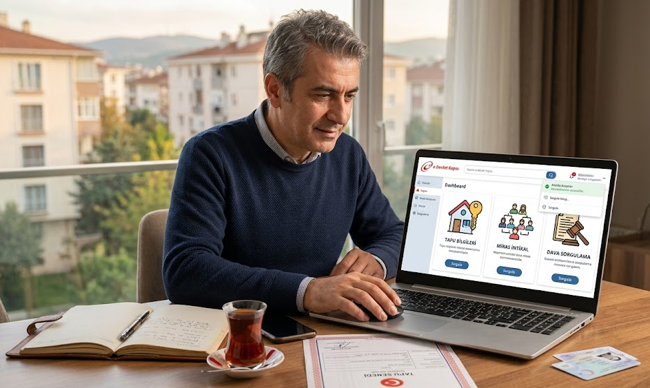 E-Devlet’ten tapu, miras ve dava sorgulama