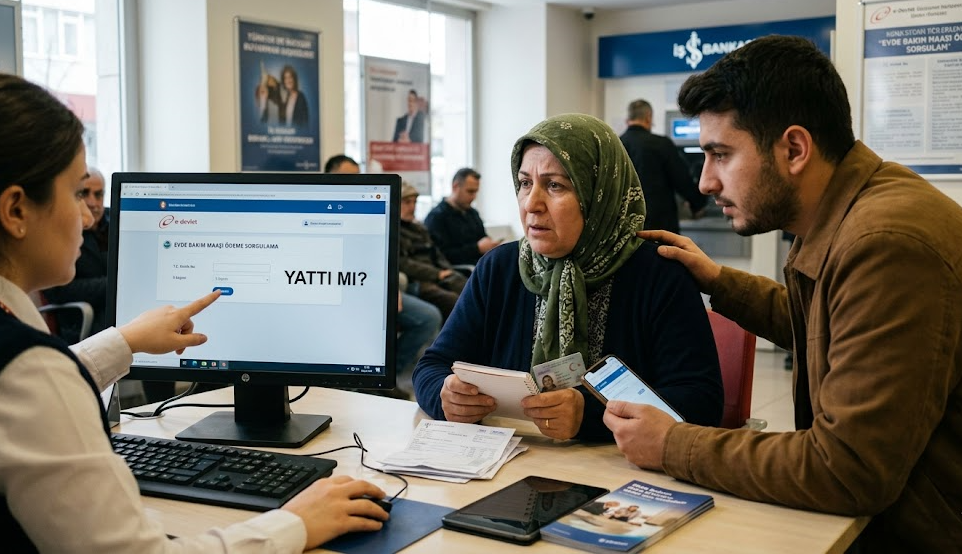 Evde bakım maaşı yattı mı Sorgulama ekranı