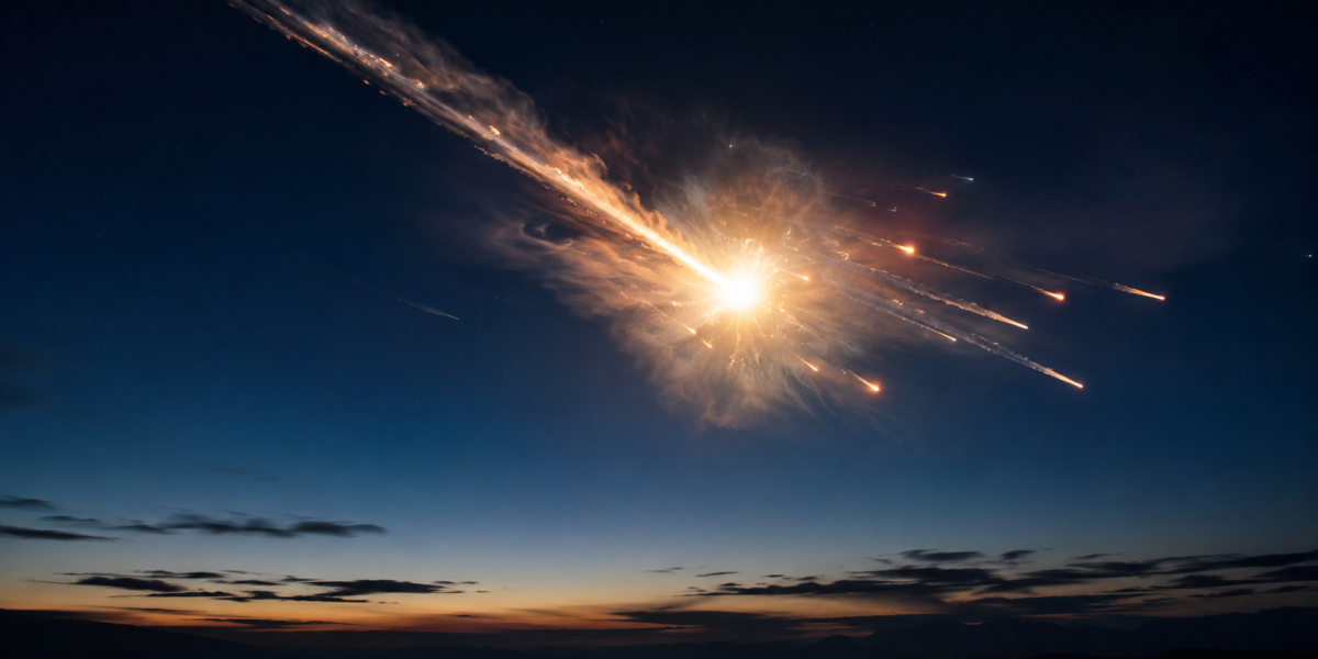 Gökyüzünde 300 ton TNT gücünde meteor patladı