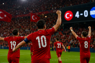 Türkiye Kuzey Makedonya maçında 4-0 öne geçti